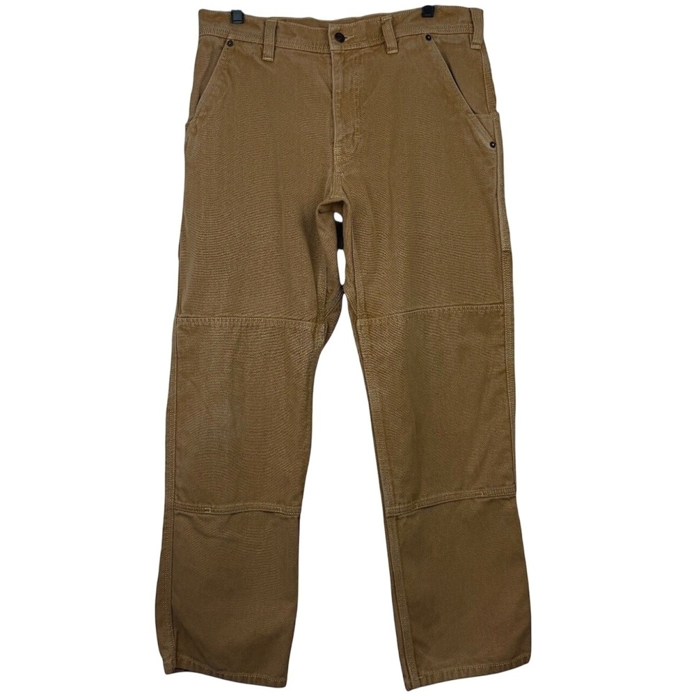 Patagonia Iron Forge Hemp Canvas DOUBLE KNEE Work Pants Mens 34x30 Brown Utility